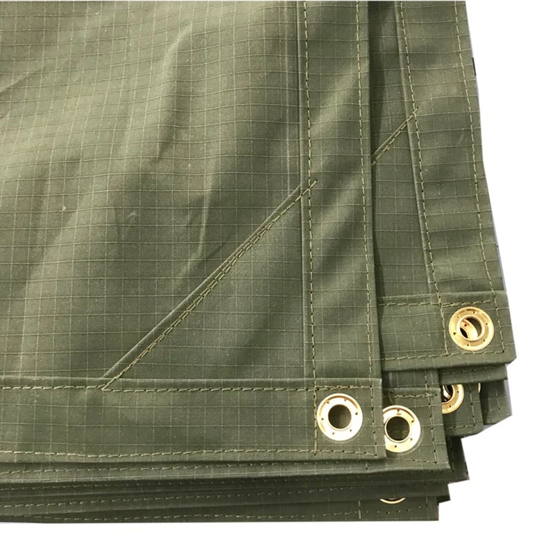 Custom Heavy Duty PVC Coated Water Mildew Resistant Olive Drab Tarp