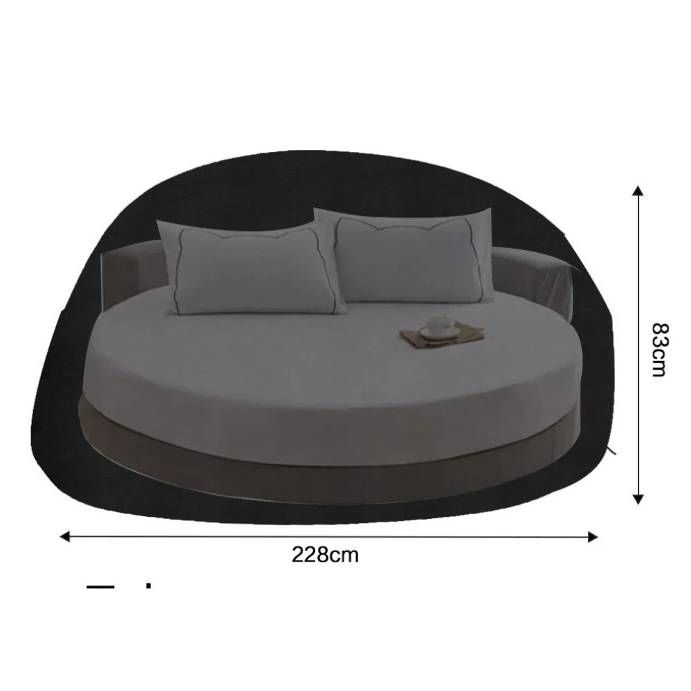 Waterproof Heavy Duty Round Furniture Cover Outdoor Sofa Chair Daybed Cover Garden Patio Wyz20042