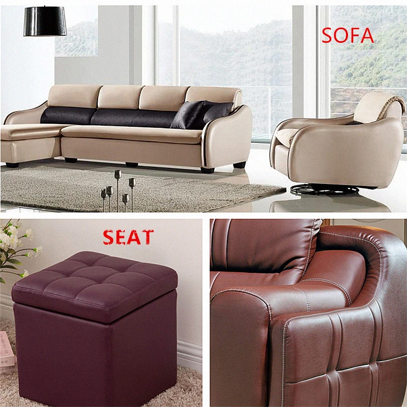 Nubuck Grain Microfiber Fake Leather Vagan PU Leather Breathability Wear Resistant Sofa Furniture Seat Upholstery Cover